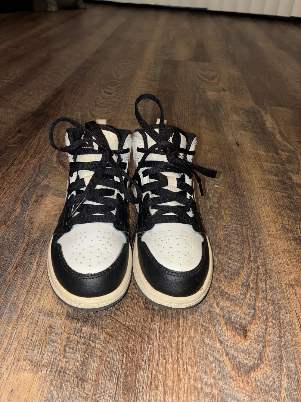 Nike Kids Black and White High-Top Sneakers